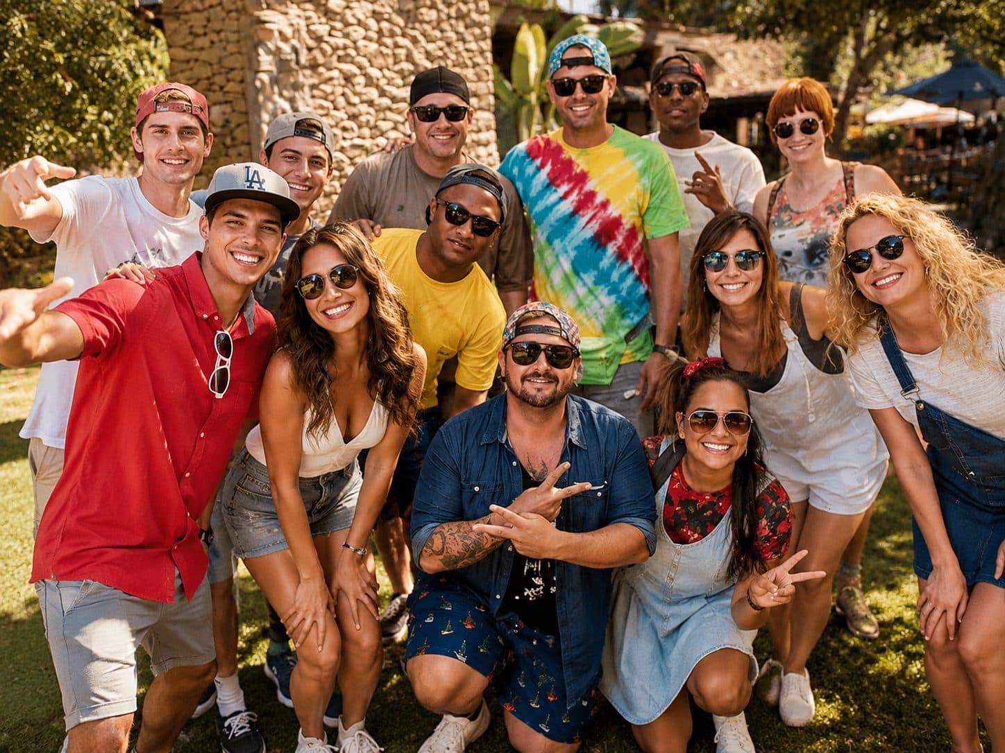 Happy Recovery Room clients gathered at an outdoor event in Scottsdale