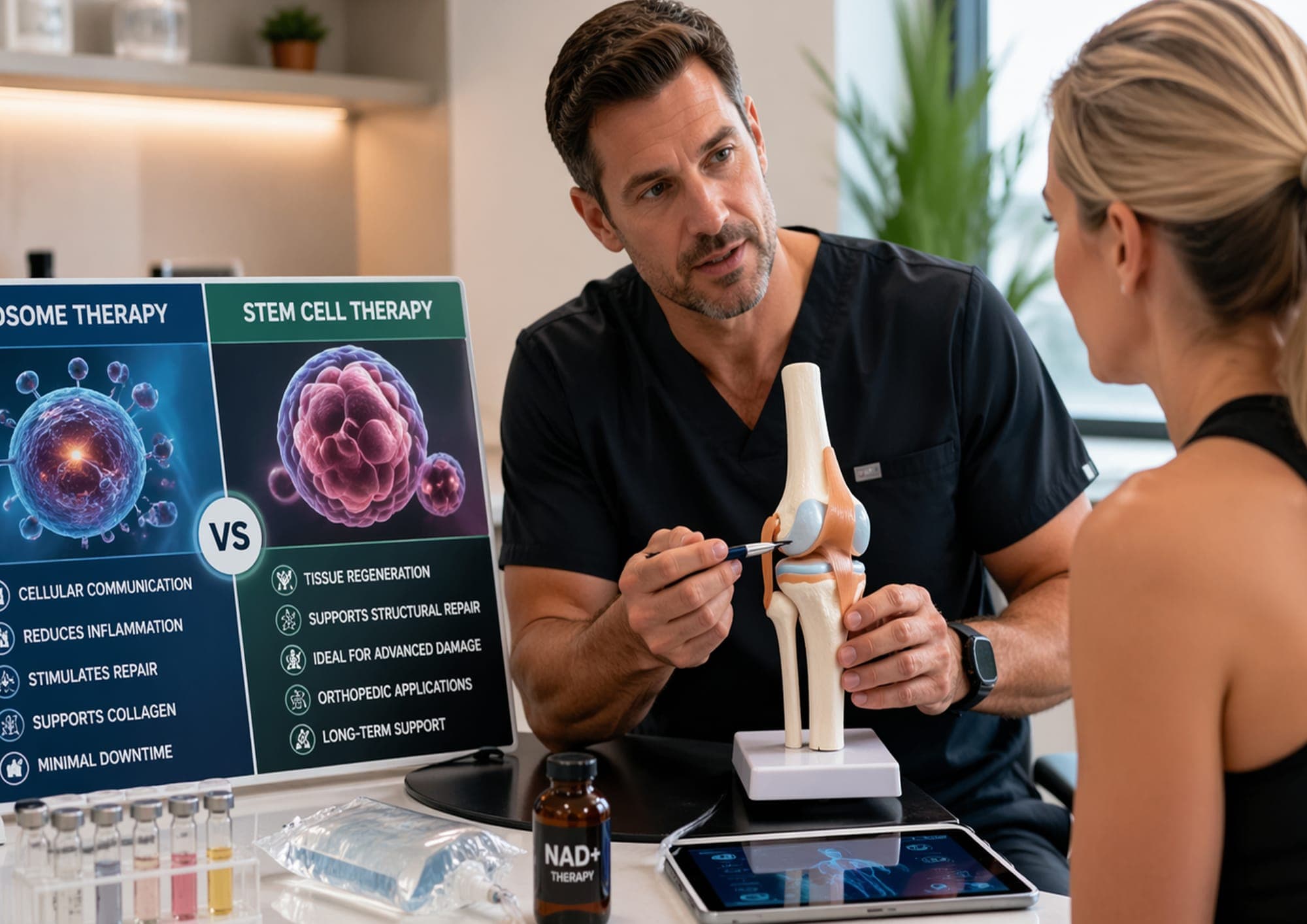 Comparing Exosome Therapy and Stem Cell Therapy in Tempe